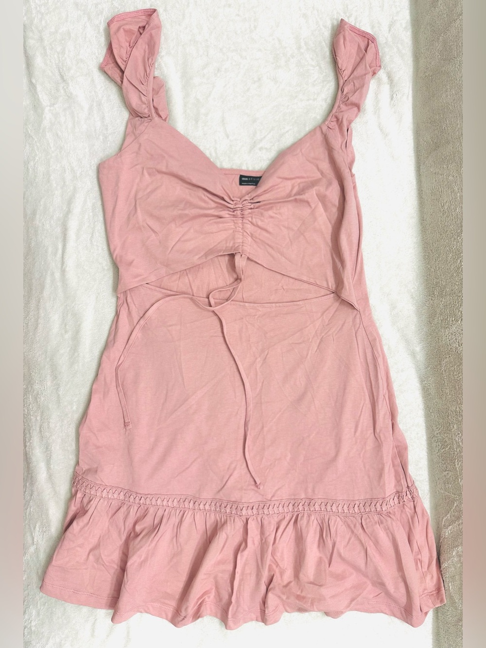 Women’s Pink Ruffle Hem Sundress